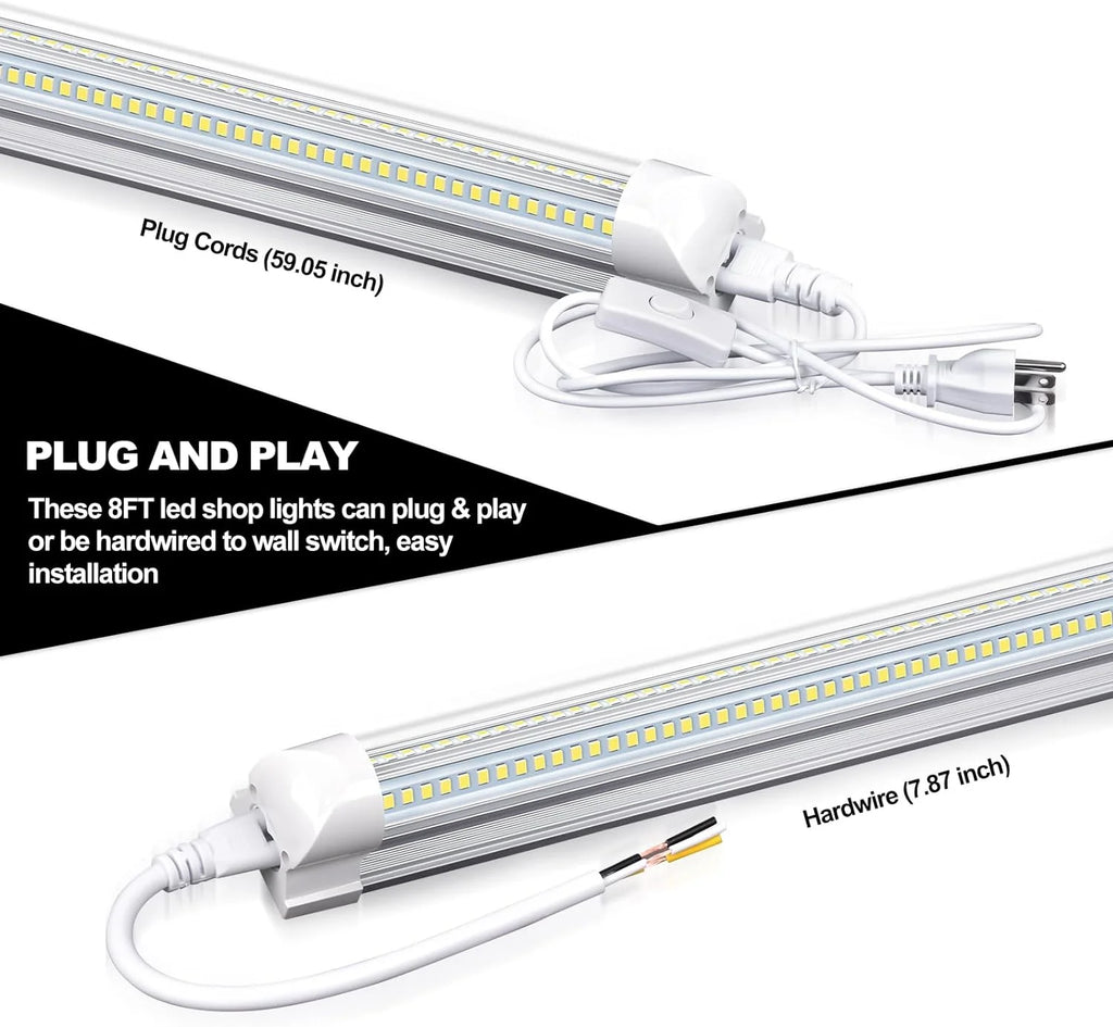 10 Pack 4FT 50W 7750Lumen 6000K LED Light Fixture Q1638