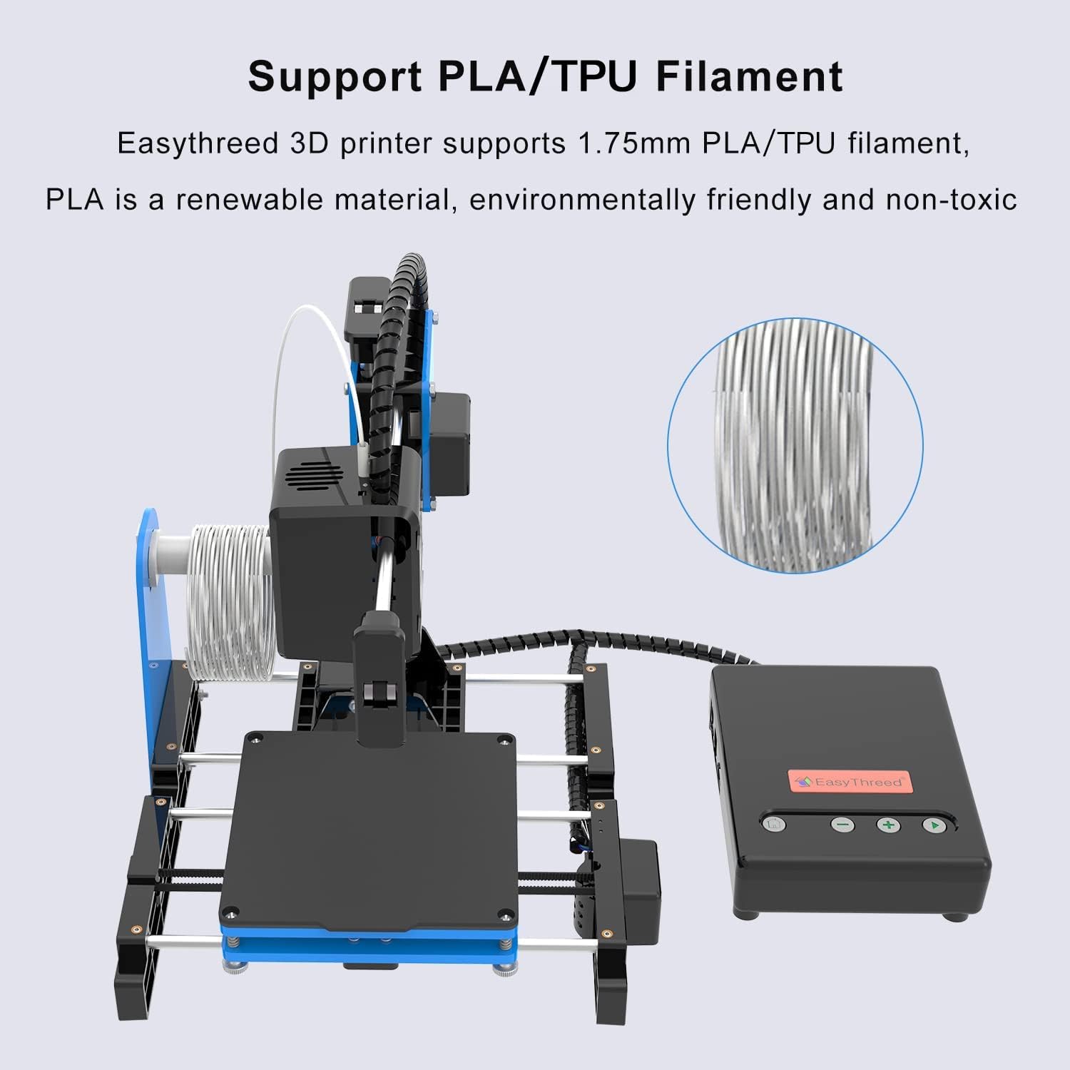 FDM Mini 3D Printer, Printing Volume 100X100X100MM U3241
