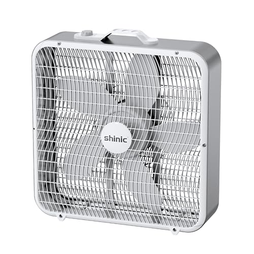 20 Inch 3-Speed White Box Fan (2 Pack) X3498
