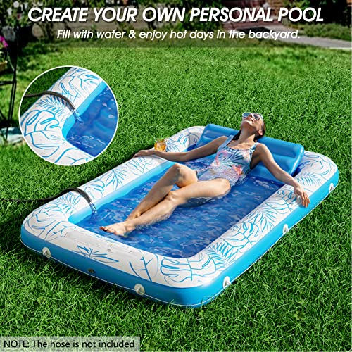 4 in 1 Inflatable Tanning Pool Lounger Float B6690