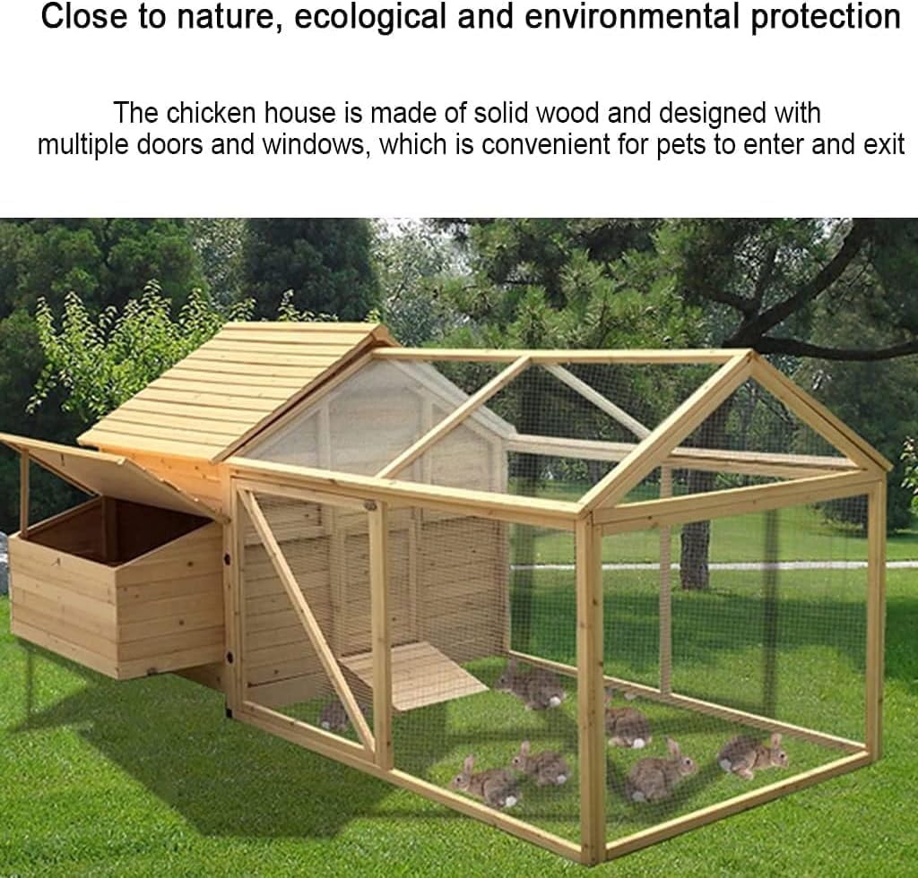 50inch Deluxe Wooden Chicken Coop C20854