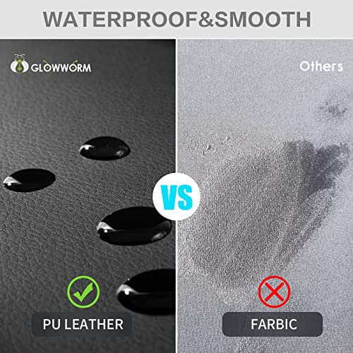 Black Non-Slip Waterproof Pu Leather Desk Pad 23.6in*15.7in F3028