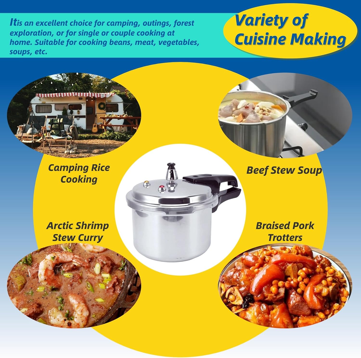 3L Stainless Steel Pressure Cooker O4856