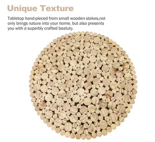 Natural Boho Rattan Coffee Table Set of 2 H7950