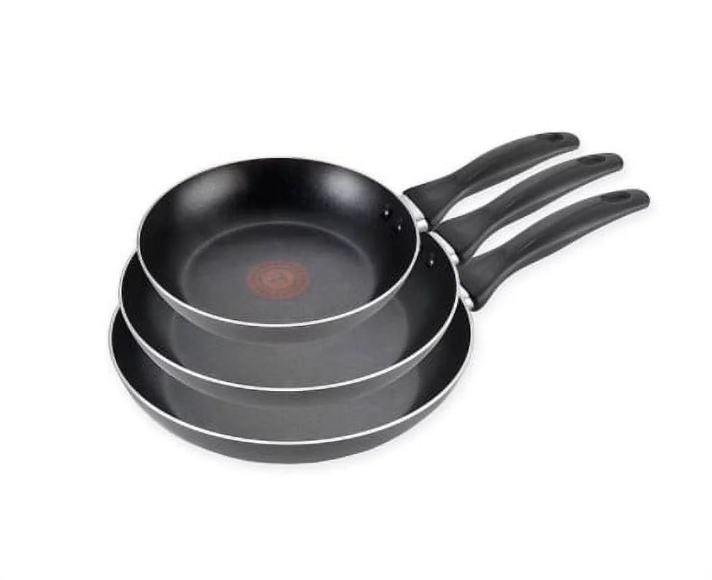 3-Piece Nonstick Aluminum Fry Pan Set in Black B5804