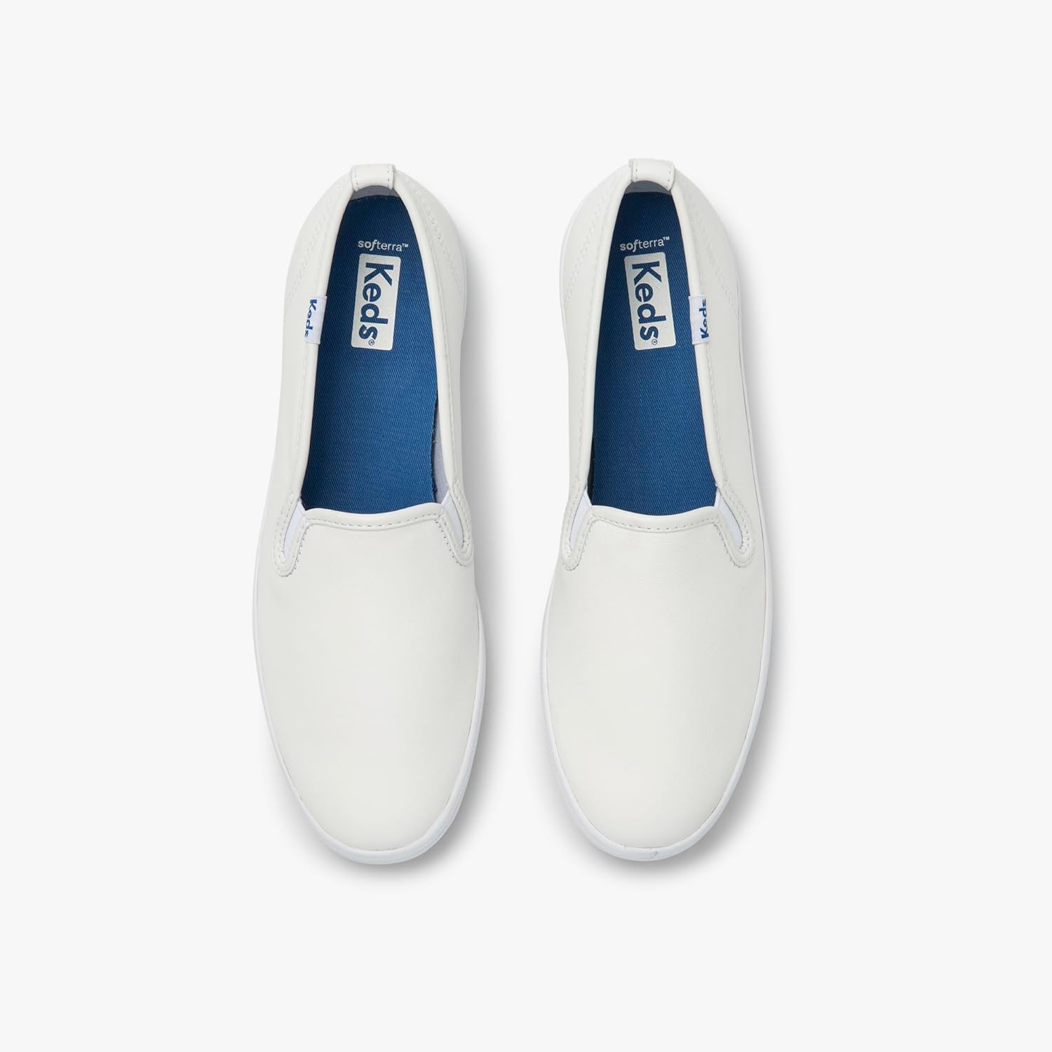 White Leather Slip on Sneaker O703