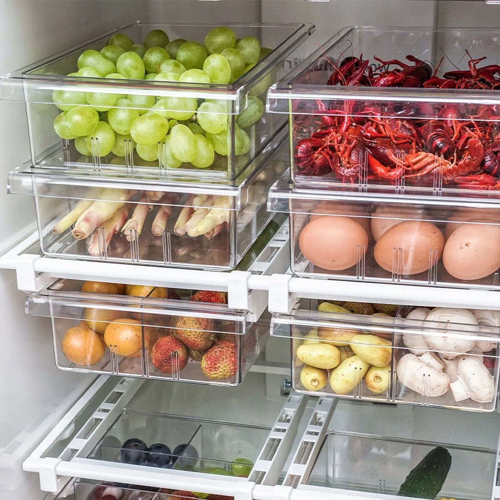 Pull-out Fridge Drawer Organizer L452