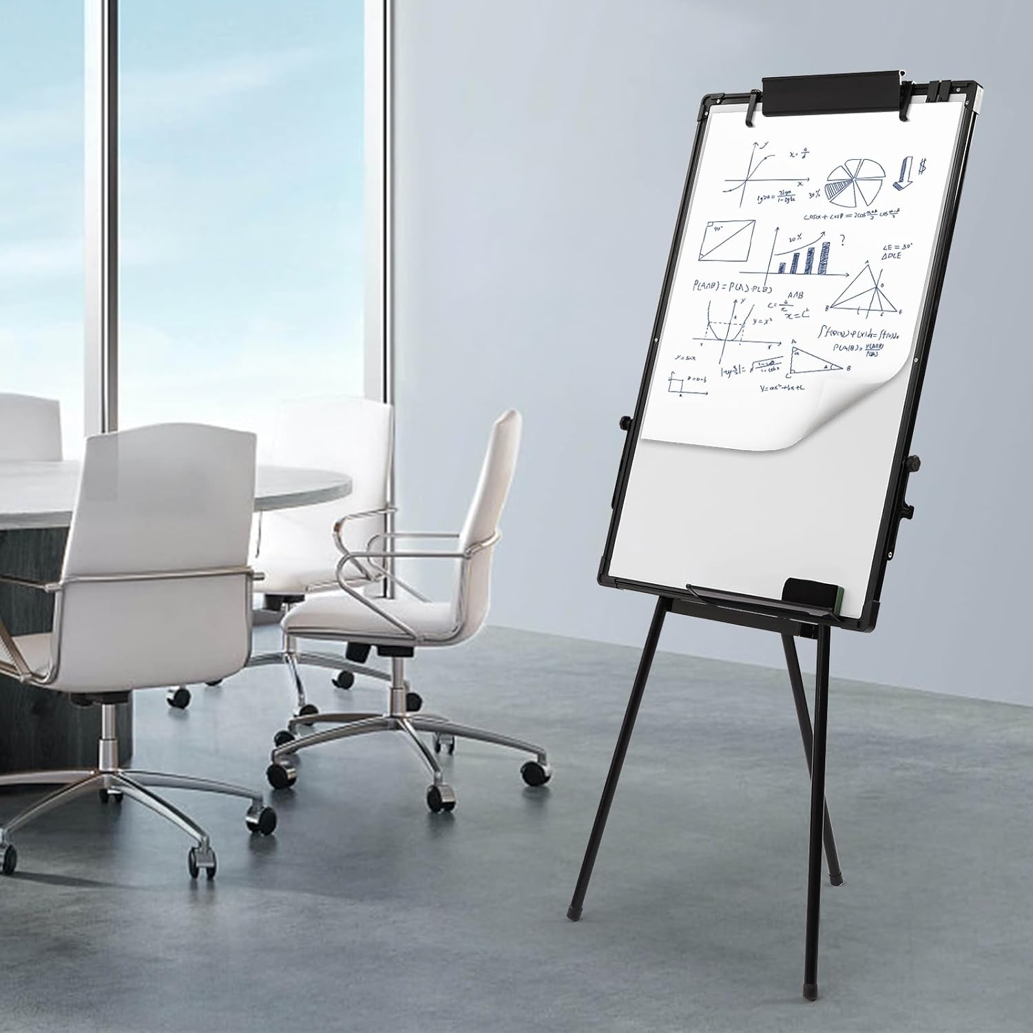 Height Adjustable Tripod Whiteboard, 36×24 inch E806296