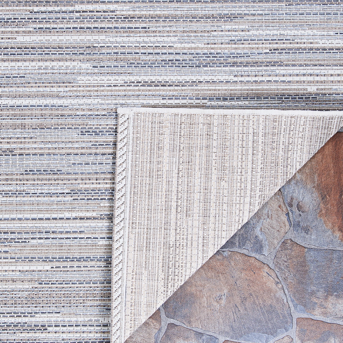 Taupe-Champagne Indoor/Outdoor Area Rug, 3'9" x 5'5" F47380
