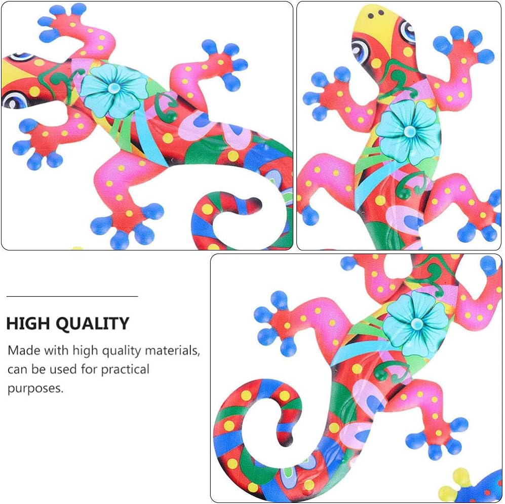 2pcs Iron Gecko Wall Art T10889
