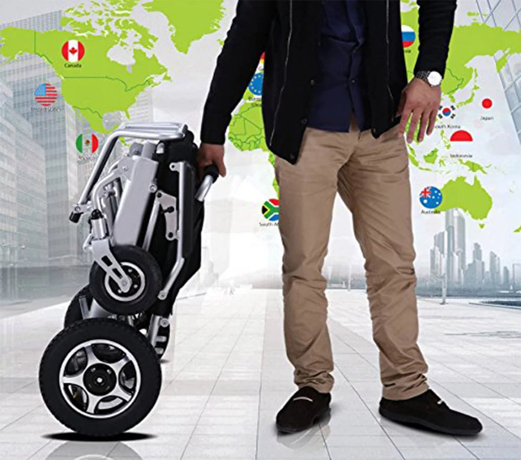 Super Lightweight Foldable Electric Wheelchair with Detachable Battery U37328