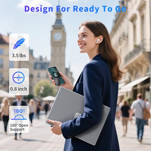 16 Inch Laptop Computer, 16GB RAM 512GB SSD, N95 Processor, FHD 1920 * 1200, Backlit Keyboard, Windows 11 Pro, Fingerprint Unlock I260