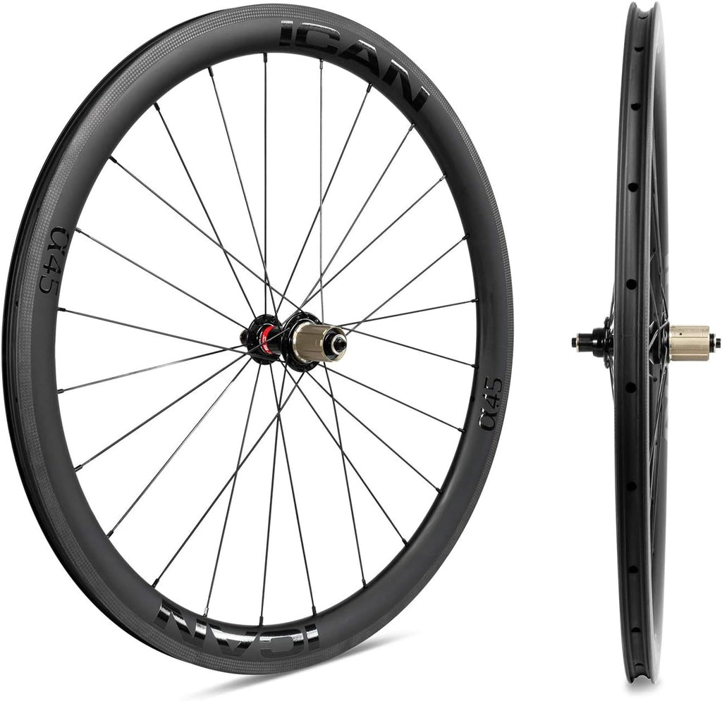 Carbon Road Bike Wheelset Clincher Tubeless Ready Rim Brake 700C 20/24 Holes X7461