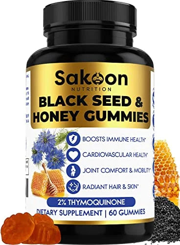 Black Seed Oil & Honey Gummies, 60 Gummies T35786