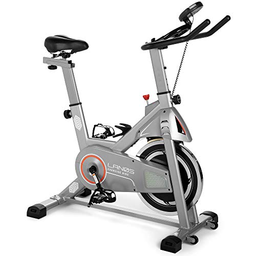 Stationary Exercise Bike with Seat Cushion and Silent Belt Drive M850