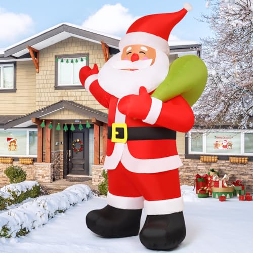 9 FT Animated Santa Inflatable with LEDs H57485