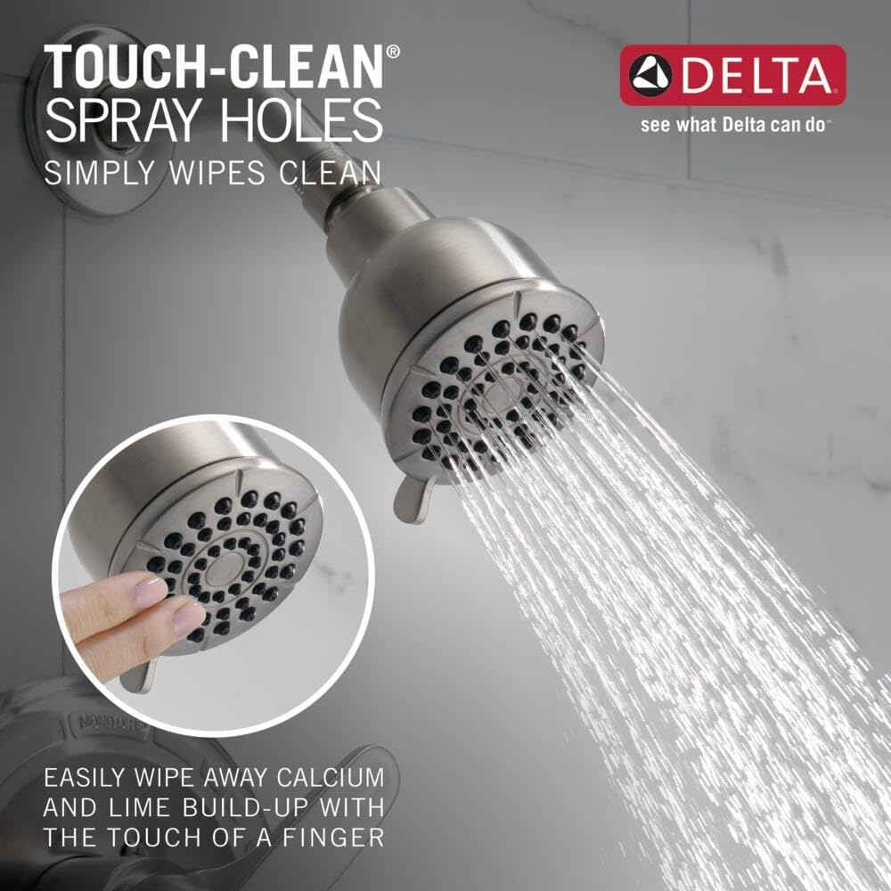 Brushed Nickel Shower Faucet Set with 2-Spray Shower Head, Tub and Shower Trim Kit V997955