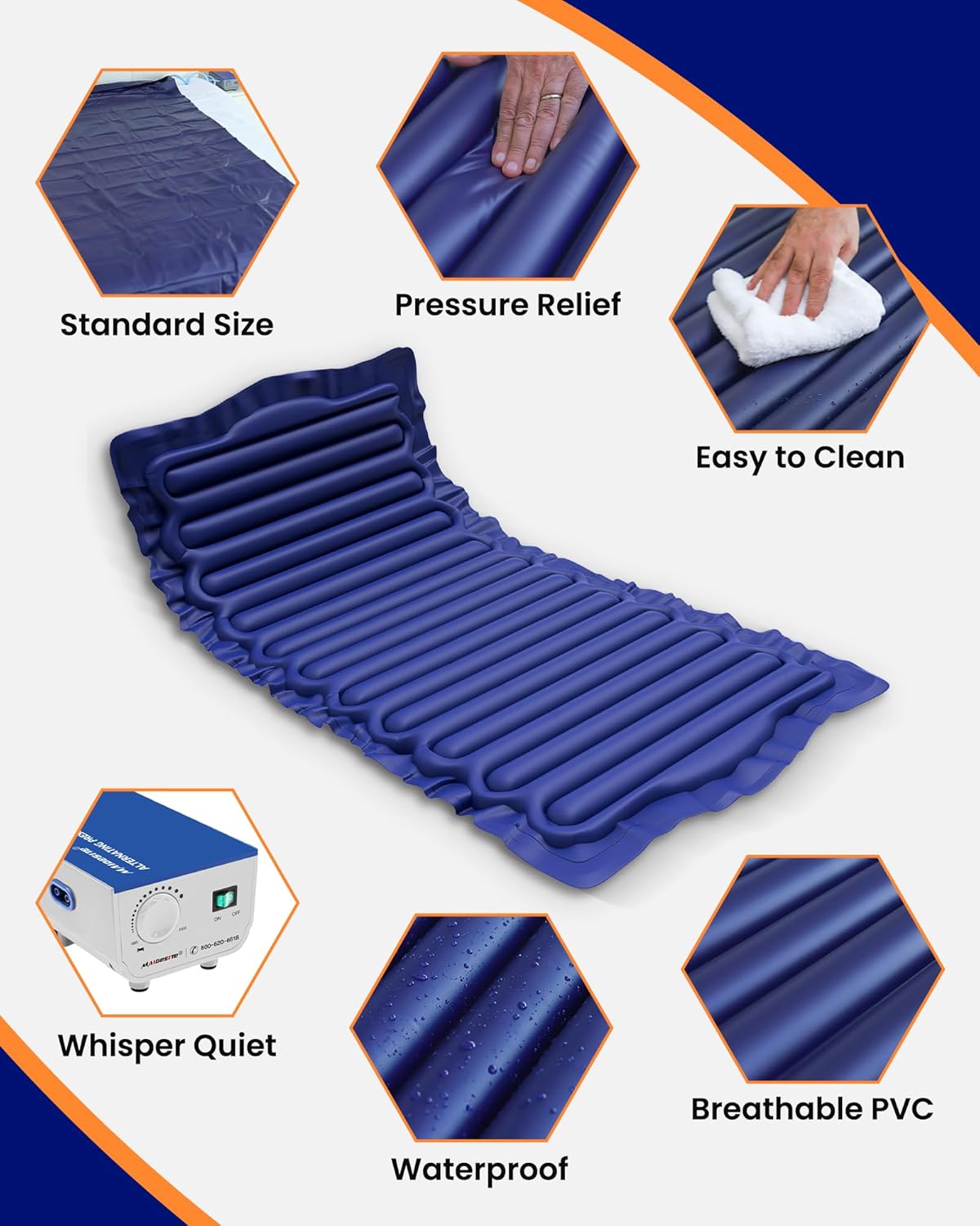 Alternating Air Pressure Mattress Pad with Pump G552316