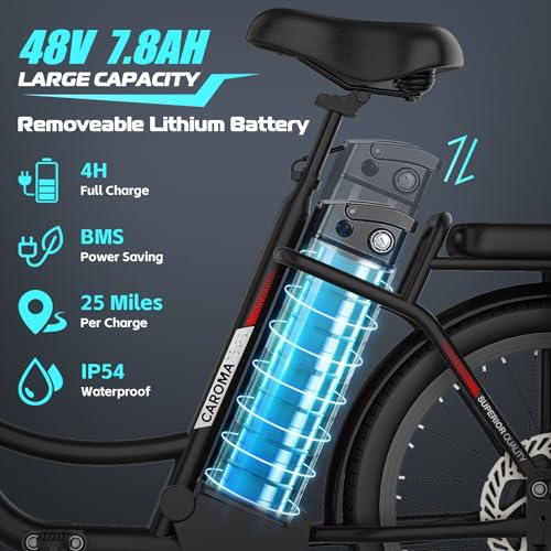 1200W Electric Scooter with Seat, 20" Fat Tire, 48V Removable Battery L197