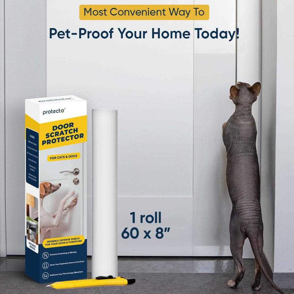 Pet Scratch Protector Door Guard Wood Furniture Shield T771668