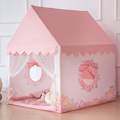 Large Playhouse Kids Play Tent with Padded Mat R366772