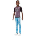 Doll with Sculpted Brunette Hair Wearing T-Shirt, Denim Pants & Shoes S8655