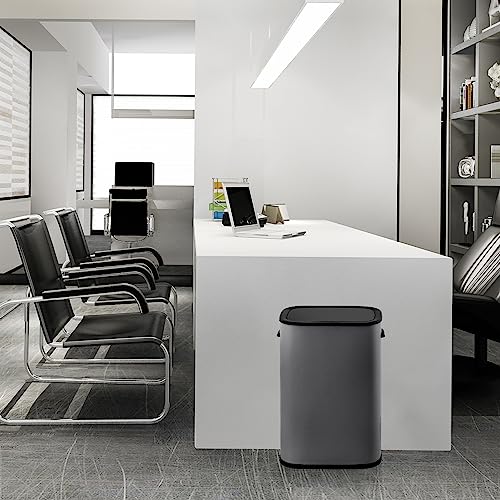 Grey 13 Gallon Sensor-Activated Trash Can with Lid P27777