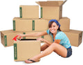 Medium Moving Boxes with Handles Pack of 10 – 18"x14"x12" K598631