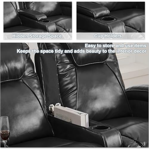 Blue Power Reclining Loveseat Sofa A471260
