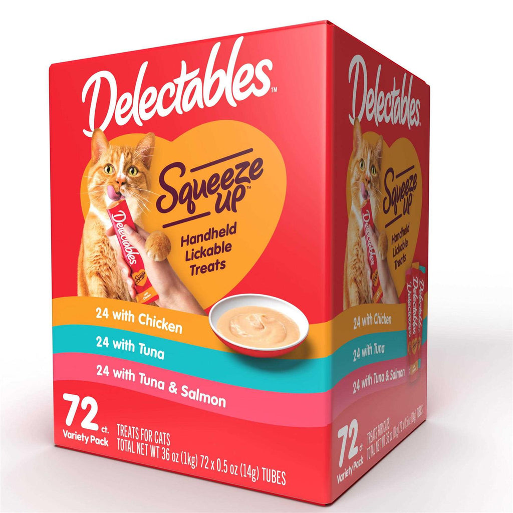 Squeeze Up Variety Pack Lickable Wet Cat Treat F46531