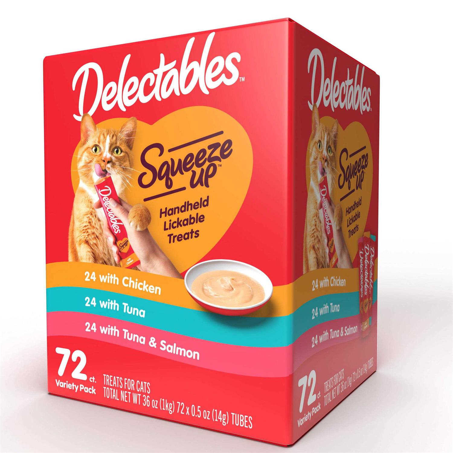 Squeeze Up Variety Pack Lickable Wet Cat Treat F46531