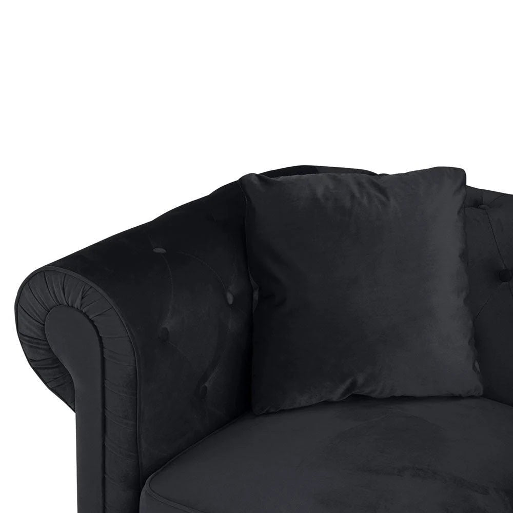 Purple Microfiber Chesterfield Sofa K75258