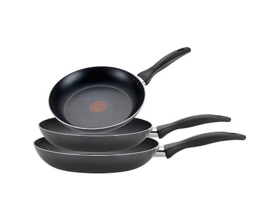 3-Piece Nonstick Aluminum Fry Pan Set in Black B5804