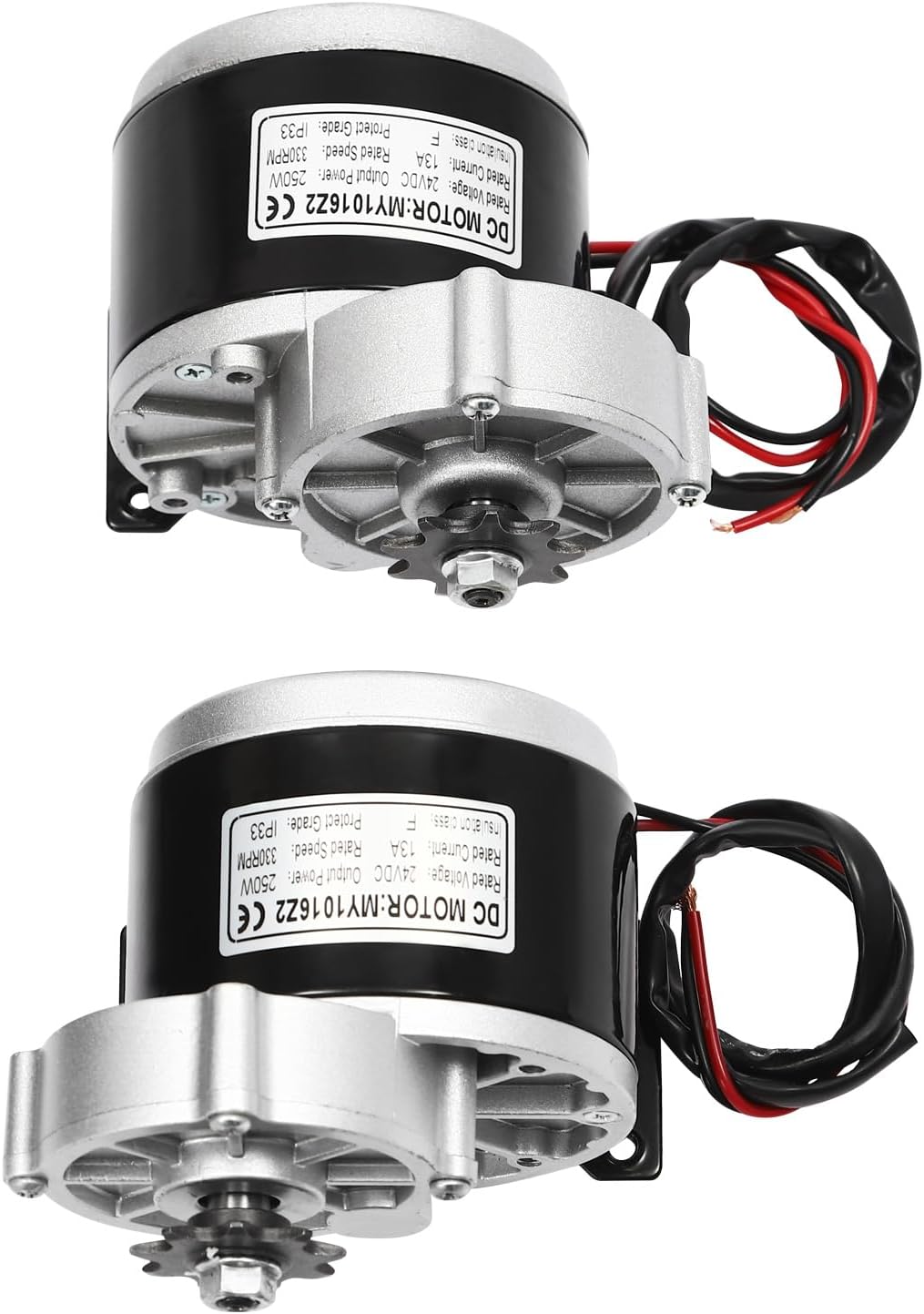 10 Inch 24V Dual Drive Brush Gear Motor Air Wheel Conversion Kit M5693