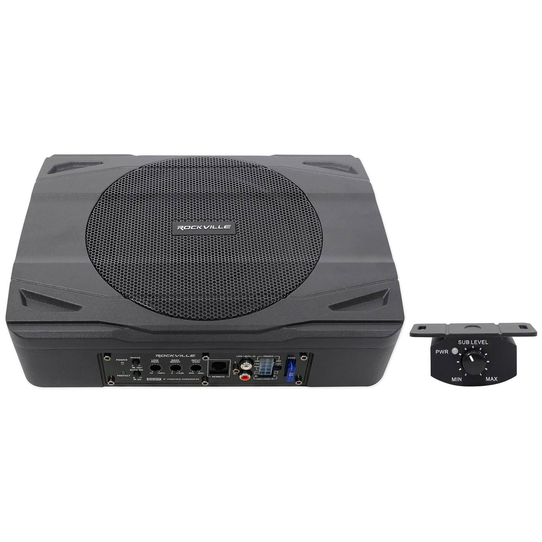 400W 8 Slim Under-seat Active Powered Car Subwoofer K48995