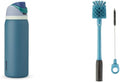 40-oz Insulated Water Bottle Bundle with Cleaning Brush Accessories (Blue/Teal) V782563