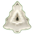 Christmas Tree 14-Inch Tree-Shaped Serving Plate Fine Porcelain Holiday Tableware D416506