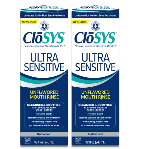 Unflavored Alcohol Free Dye Free pH Balanced Mouthwash, 32 Ounce R286736