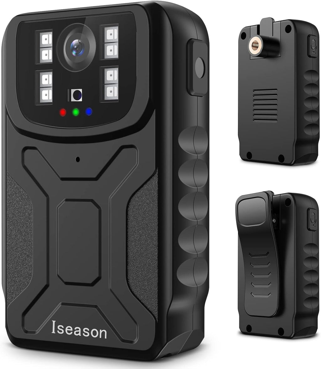 32G Memory Body Worn Camera with Night Vision, Pack of 2 P48083