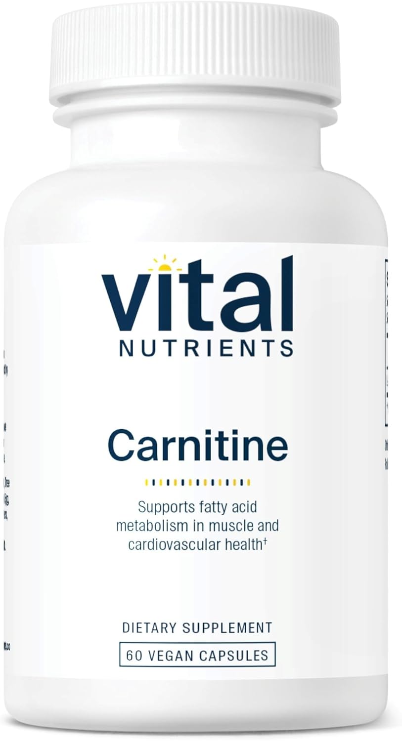 Carnitine 500mg L-Carnitine Supplement 60 Capsules L1952