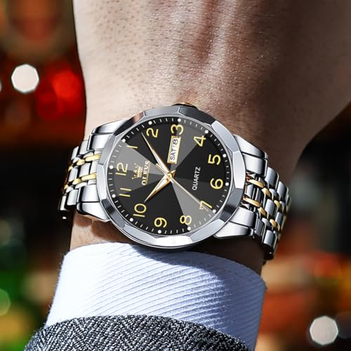Minimalism Business Dress Analog Quartz Stainless Steel Waterproof Luminous Classic Date Men Wrist Watch E1439