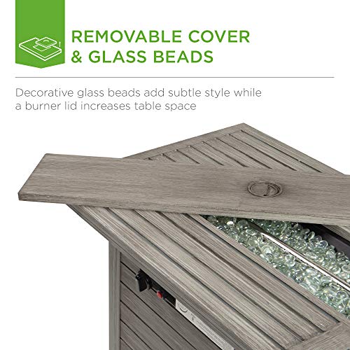 Gray Propane Gas Fire Pit Table T980181