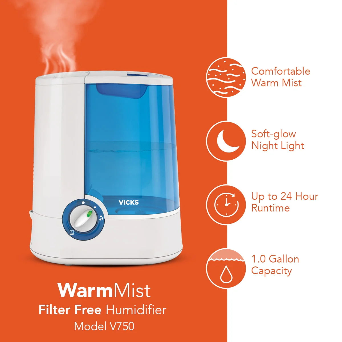 Blue Warm Mist Humidifier G633318