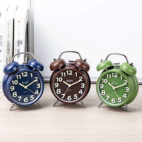 Green Silent Night Light Desk Alarm Clock U991884