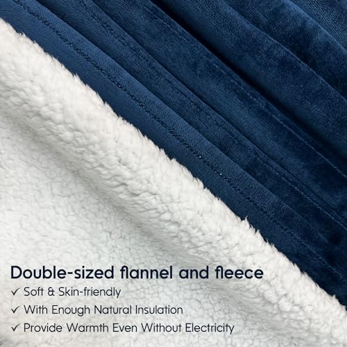 62" x 84" Soft Fleece Twin Size Electric Blanket X539740