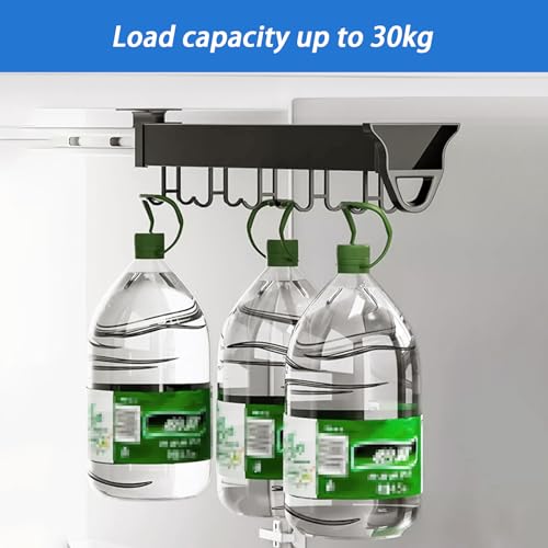 Multifunctional Slide Broom And Mop Organizer/storage, Hanging Garage Storage Rack (36cm/14.17inch) V1595