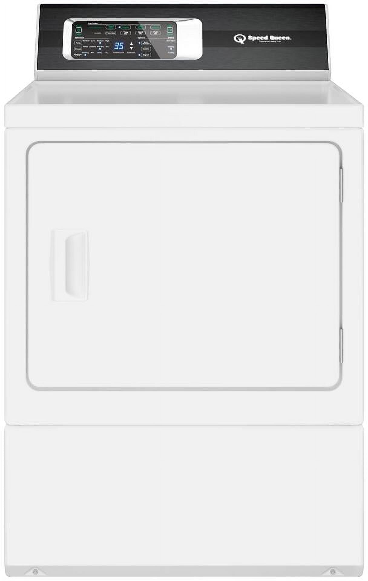 White 27 inch Electric Dryer with 7 cu. ft. Capacity V580216
