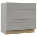 Dove Gray Shaker Pots and Pans Drawer Base Kitchen Cabinet (36 in. x 34.5 in. x 24 in.) T218704