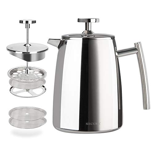 50-Ounce Stainless Steel Insulated French Press Coffee Maker U8469