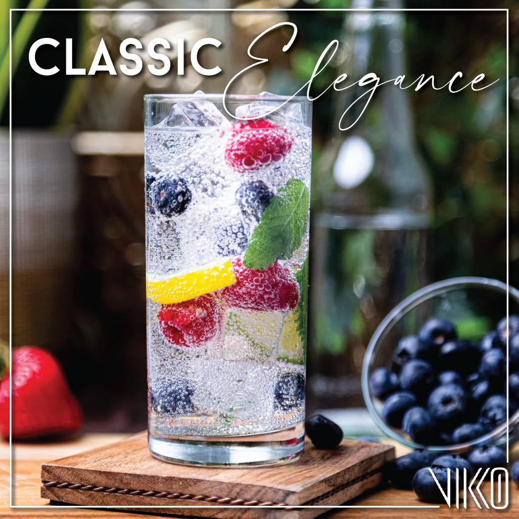 Set of 12 Tall Drinking Glasses, 12.25 oz M25716